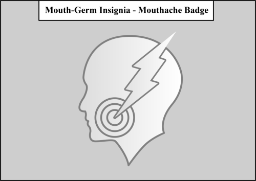 Mouth-Germ-Insignia-Mouthache-Badge