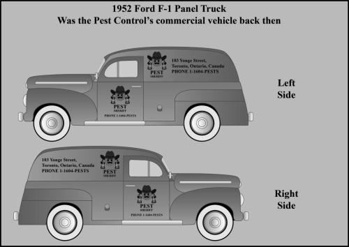 50s vehicle for Pest Sheriff Company
